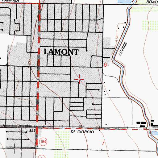 Topographic Map of Nueva Continuation High School, CA