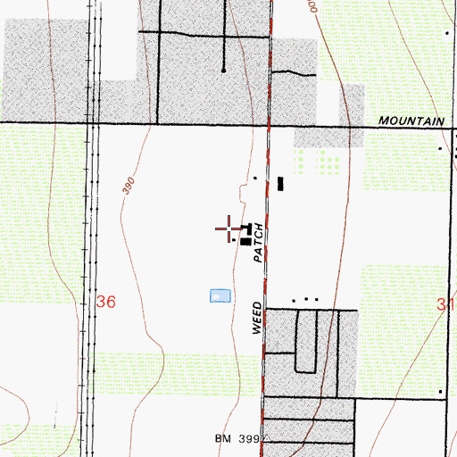 Topographic Map of Revival Tabernacle Christian Academy, CA
