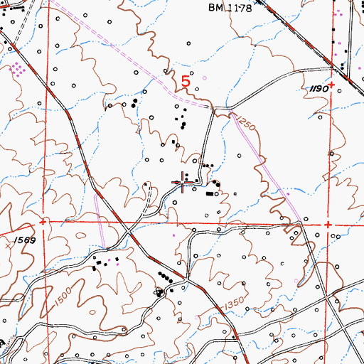 Topographic Map of Warren (historical), CA
