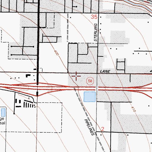 Topographic Map of Kingdom Hall of Jehovahs Witnesses, CA
