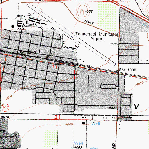 Topographic Map of Jacobsen Junior High School, CA