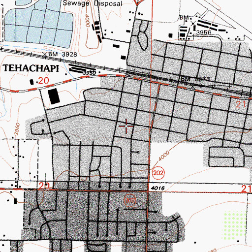Topographic Map of Mision Asamblea de Dios, CA