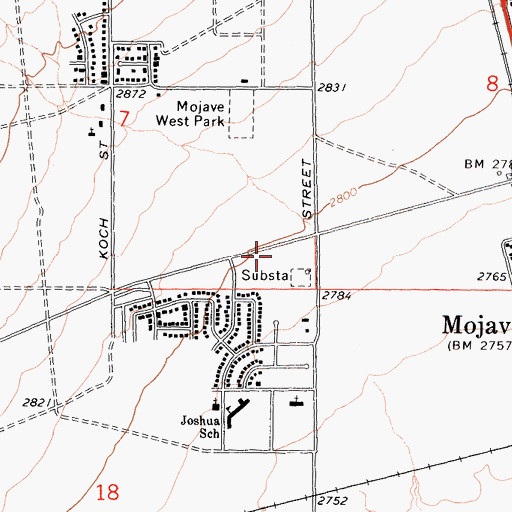 Topographic Map of Assembly of God Church, CA