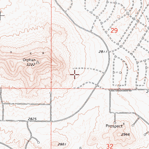 Topographic Map of B Park, CA