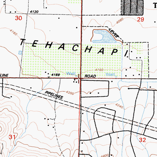 Topographic Map of Church of the Nazarene, CA