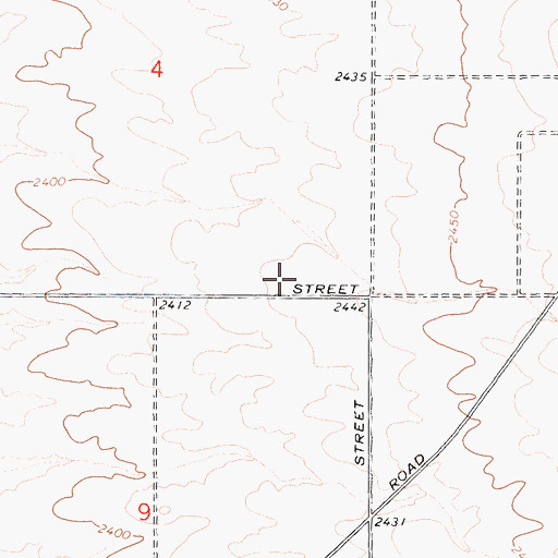Topographic Map of Desert Tortoise Preserve, CA