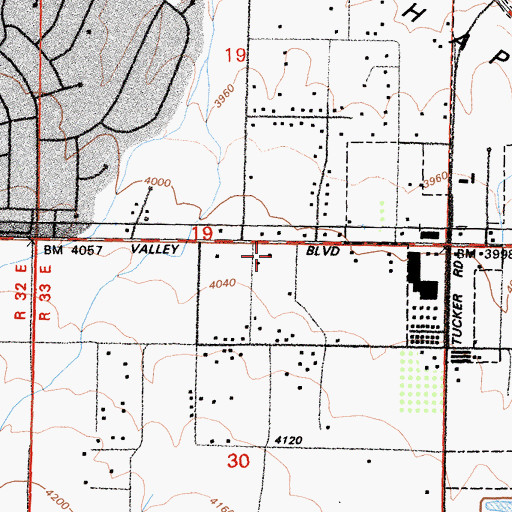 Topographic Map of Good Samaritan Presbyterian Church, CA
