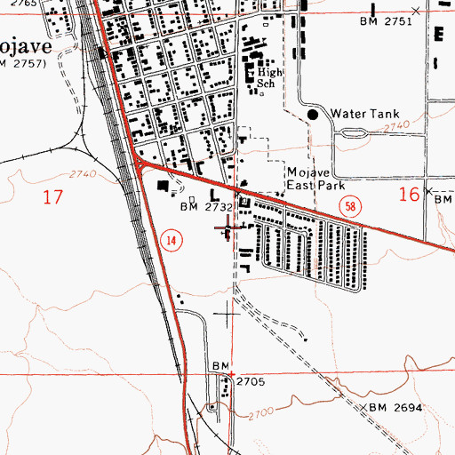 Topographic Map of Saint Francis Catholic Church, CA