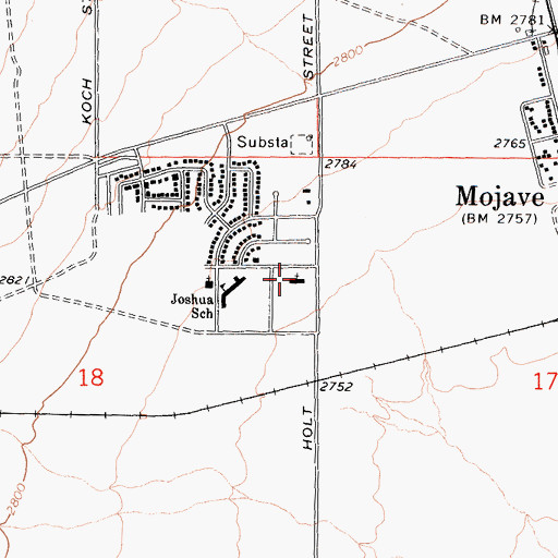 Topographic Map of Seventh Day Adventist Church, CA