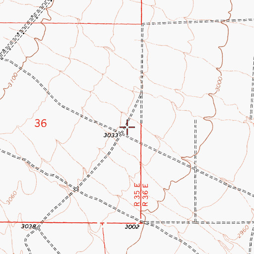 Topographic Map of Mojave Elementary School, CA