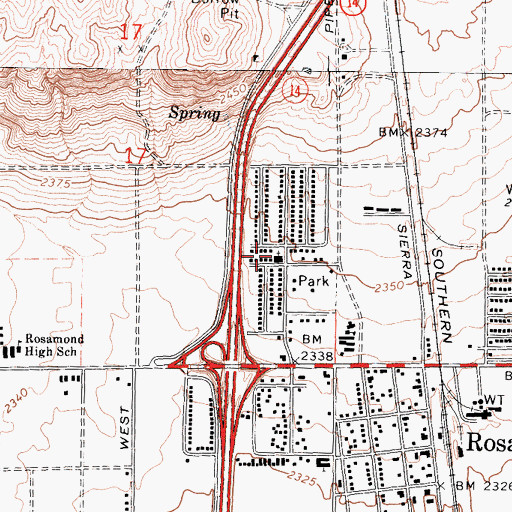 Topographic Map of Wayside Chapel Community Church, CA