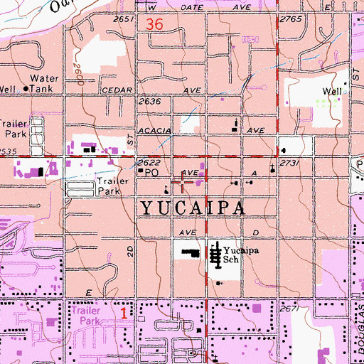 Topographic Map of Apostolic Tabernacle, CA