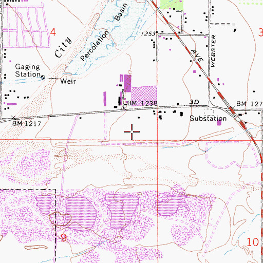 Topographic Map of Dudas Golf Range, CA