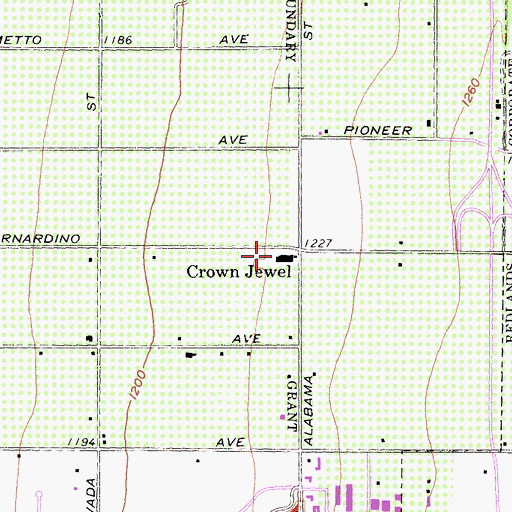 Topographic Map of Calvary Chapel Christian School, CA