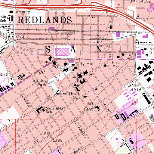 Topographic Map of Lords Corner, CA