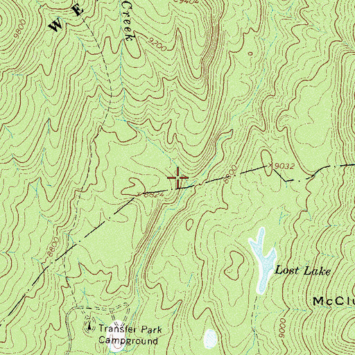 Topographic Map of South Burnt Timber Creek, CO