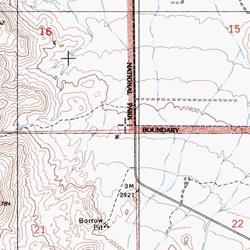 Topographic Map of North Entrance Station, CA