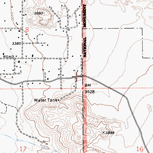 Topographic Map of West Entrance Station, CA
