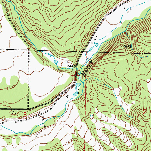 Topographic Map of Red Creek, CO