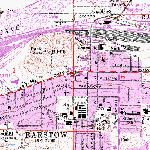Topographic Map of New Life Fellowship Church, CA