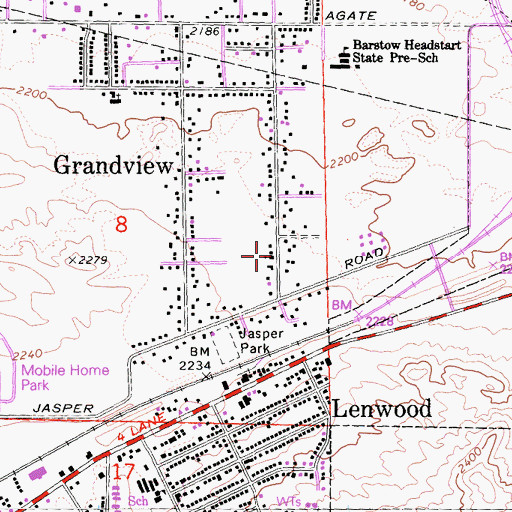 Topographic Map of Saint Philip Neri Church, CA