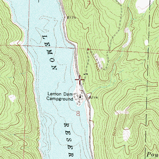 Topographic Map of Miller Creek, CO