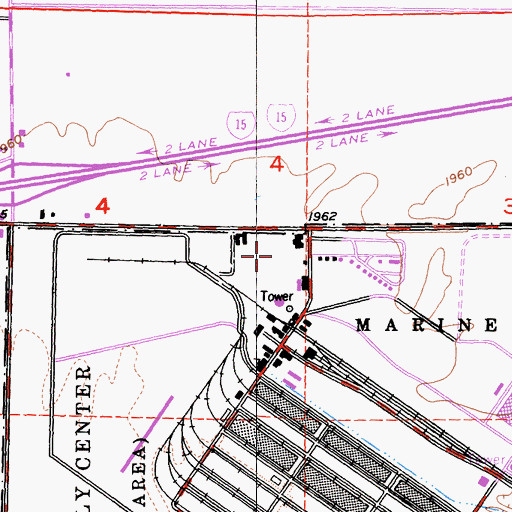Topographic Map of Obregon Park, CA