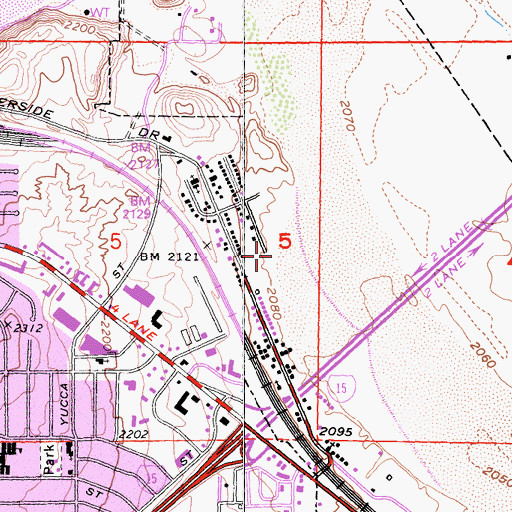 Topographic Map of Sturnacle Park, CA