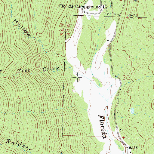 Topographic Map of Long Hollow, CO