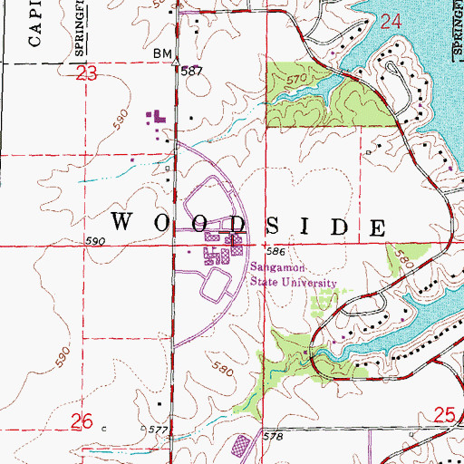 Topographic Map of Building B, IL