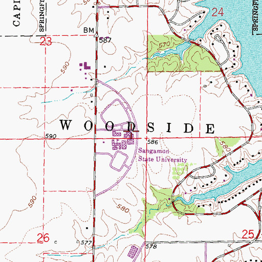 Topographic Map of Building C, IL
