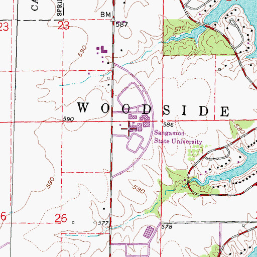Topographic Map of Building I, IL