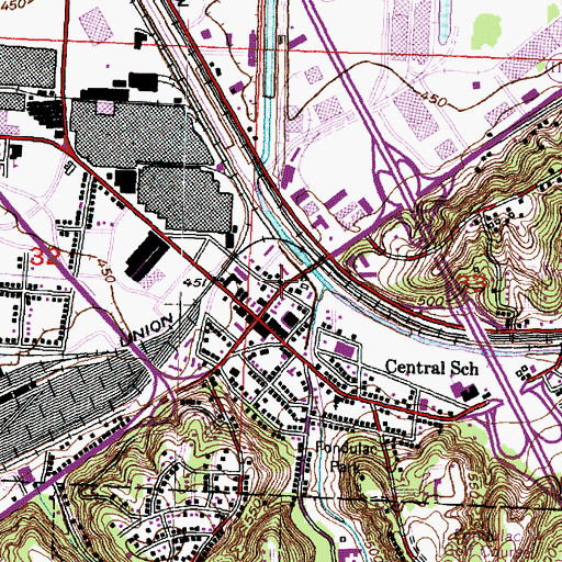 Topographic Map of Bethel Memorial Church, IL