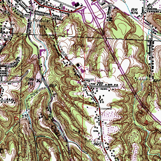 Topographic Map of Free Methodist Church, IL