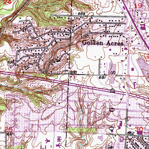Topographic Map of Abundant Life Church, IL