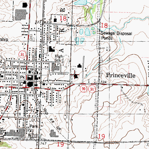 Topographic Map of Apostolic Christian Church, IL