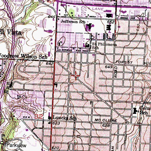 Topographic Map of Apostolic Christian Church, IL