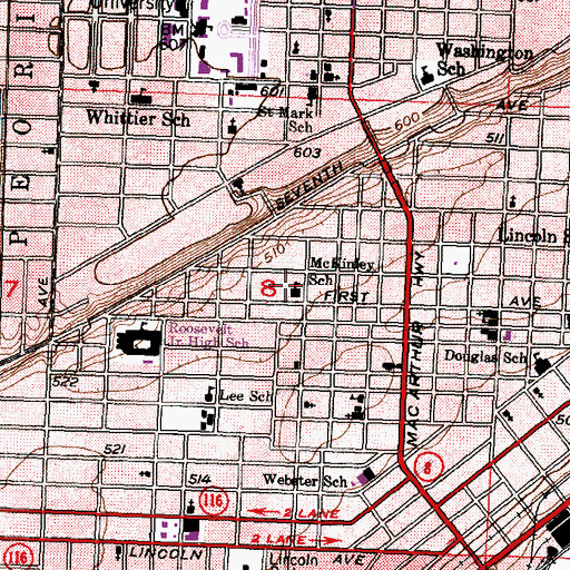 Topographic Map of Apostolic Missionary Church, IL