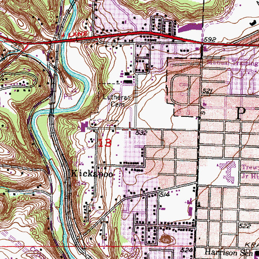 Topographic Map of Apostolic Tabernacle, IL