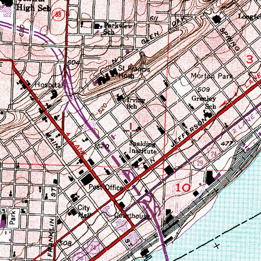 Topographic Map of Christian Assembly Church, IL