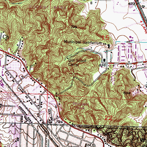Topographic Map of Forest Park Nature Center, IL