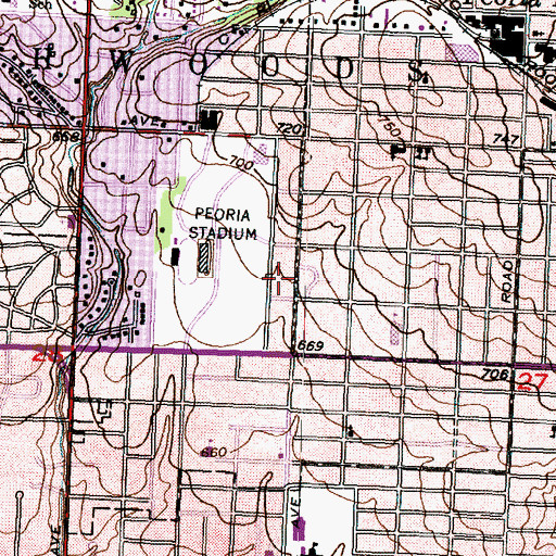 Topographic Map of Friendship Baptist Church, IL