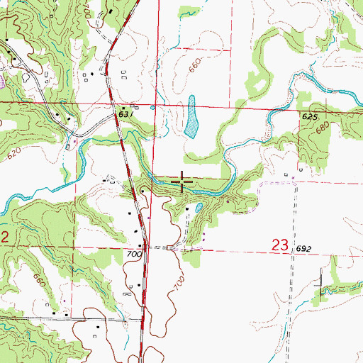 Topographic Map of Glen Oak Park, IL