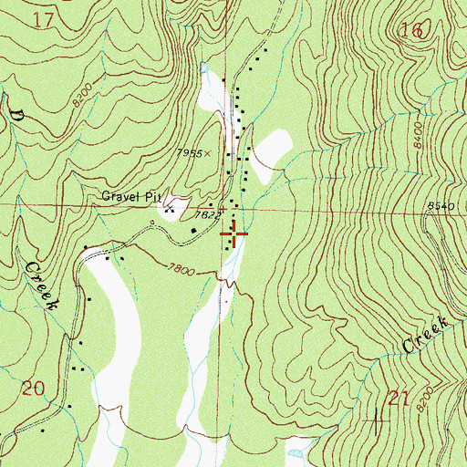 Topographic Map of South Bear Creek, CO