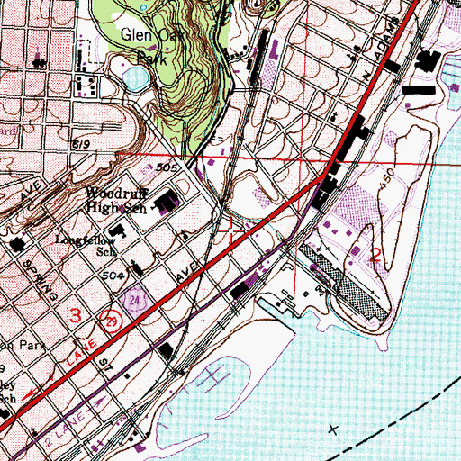 Topographic Map of Glorious Church of Jesus, IL