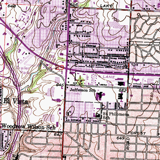Topographic Map of Kinder Care Learning Center, IL