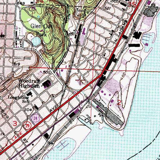 Topographic Map of Kingman Primary School, IL