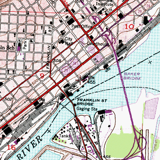 Topographic Map of Liberty Park, IL