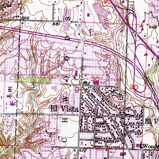 Topographic Map of Lifegate Ministries, IL