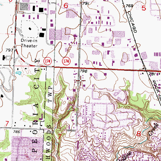 Topographic Map of Lifepath School of Massage Therapy, IL